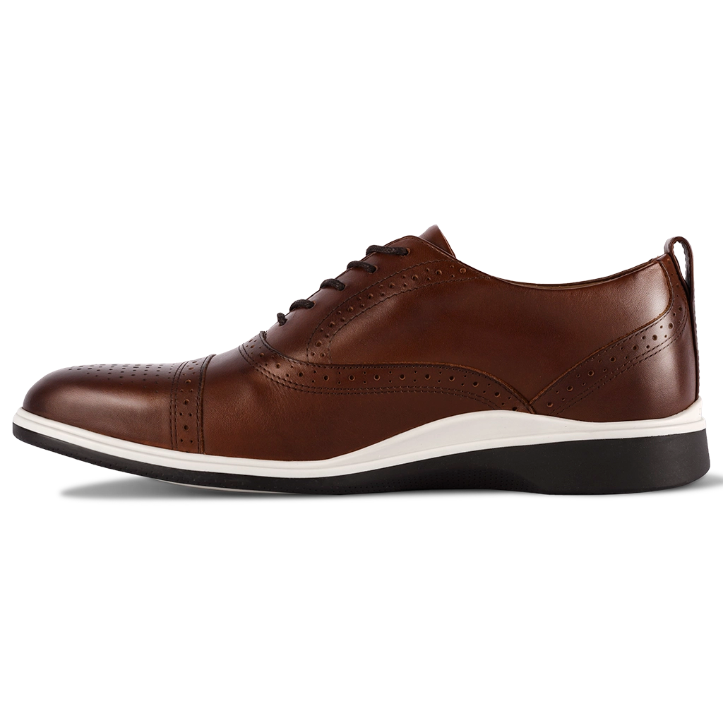 Cap Toe Dress Shoes That Feel Like Running Shoes World's Most Comfortable Cap-Toe Oxford In Coffee Brown Standard Cap Toe Dress Shoes That Feel Like Running Shoes World's Most Comfortable Cap-Toe Oxford In Coffee Brown Standard