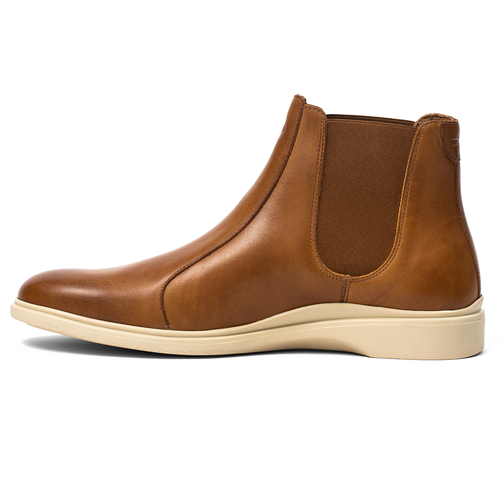World's Most Comfortable Honey Tan & Cream Chelsea Boot