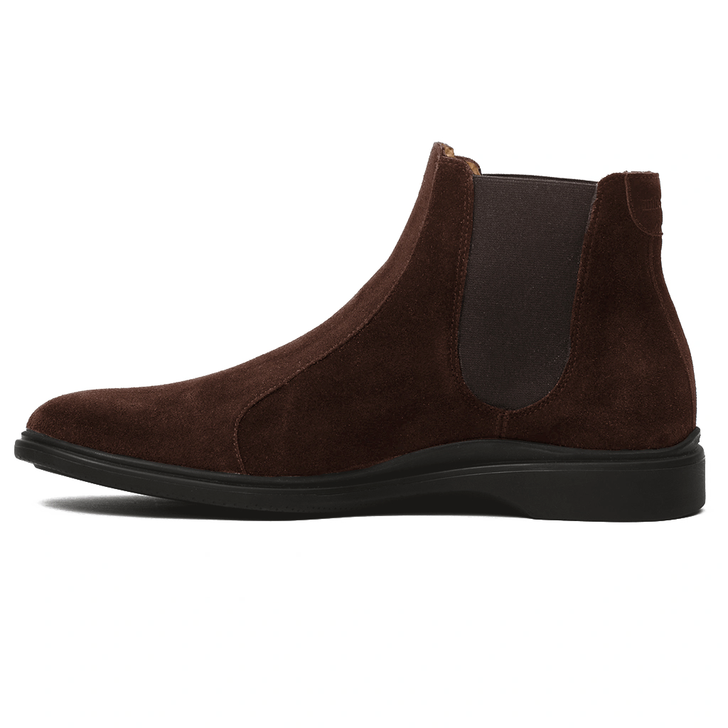 World's Most Comfortable Walnut Brown Suede Chelsea Boot
