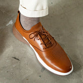 Close up of The Honey Hybrid paired with light pants
