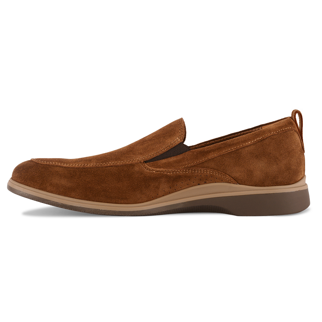 World's Most Comfortable Grizzly Brown Slip-On Dress Shoe, 13 / Standard