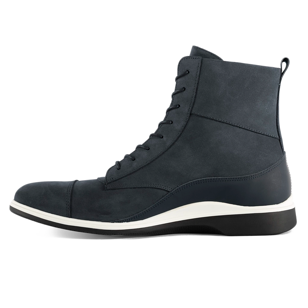 AmberJack Boots Mens Sz 13 Cobalt Blue Nubuck Full Grain Leather Sheepskin Lined Amberjack Boots Review - The Modest Man main image 4