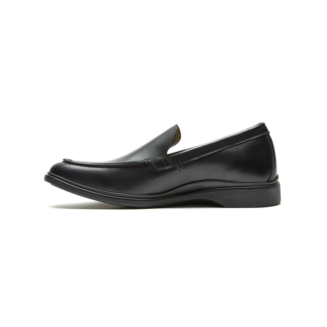 Men's Obsidian Black Leather Slip-on Loafer from Amberjack