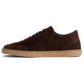 Atlas in Walnut brown suede by Amberjack - Medial View