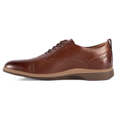 The Cap-Toe in Chestnut Brown by Amberjack - Medial View