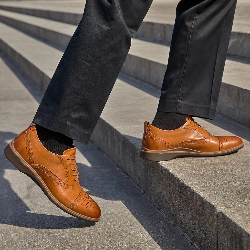 World's Most Comfortable Cap-Toe Oxford in Honey Tan World's Most Comfortable Cap-Toe Oxford in Honey Tan