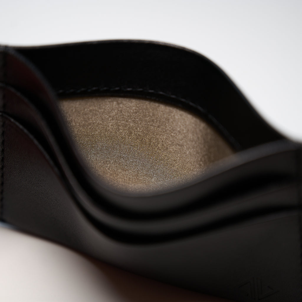ブラック☆Middle Leather Wallet Black Leather Wallet | Lucleon | 30 day return policy