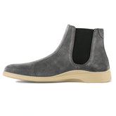 The Chelsea by Amberjack in Carbon Grey Suede - Medial View