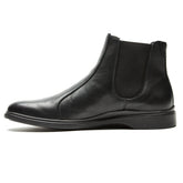 The Chelsea Boot by Amberjack in Obsidian Black Leather - Medial View