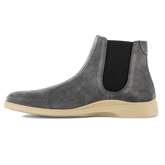 The Chelsea by Amberjack in Carbon Grey Suede - Medial View