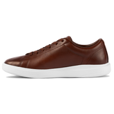 The Low-Top in Chestnut brown leather by Amberjack - Medial View