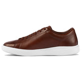 The Low-Top in Chestnut brown leather by Amberjack - Medial View
