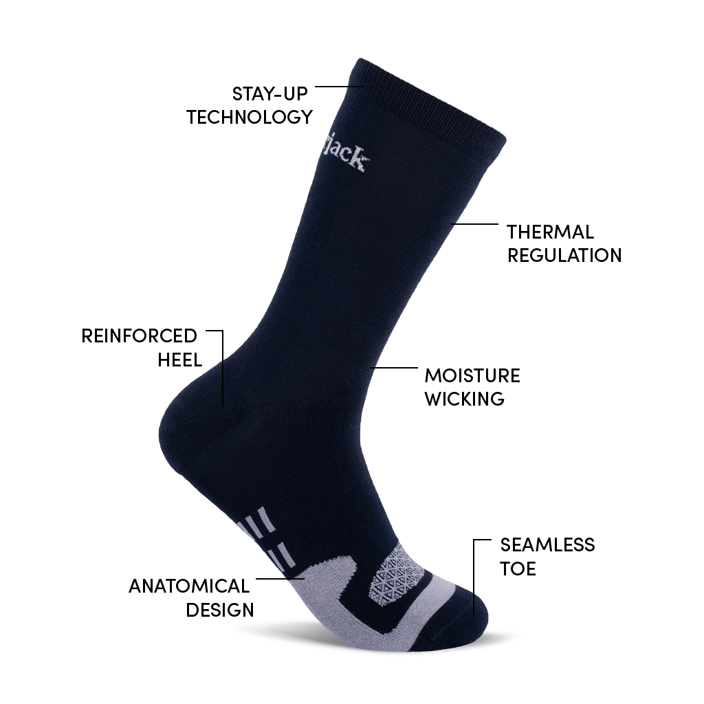 Amberjack Dress Socks (Cobalt) L (12 - 15)