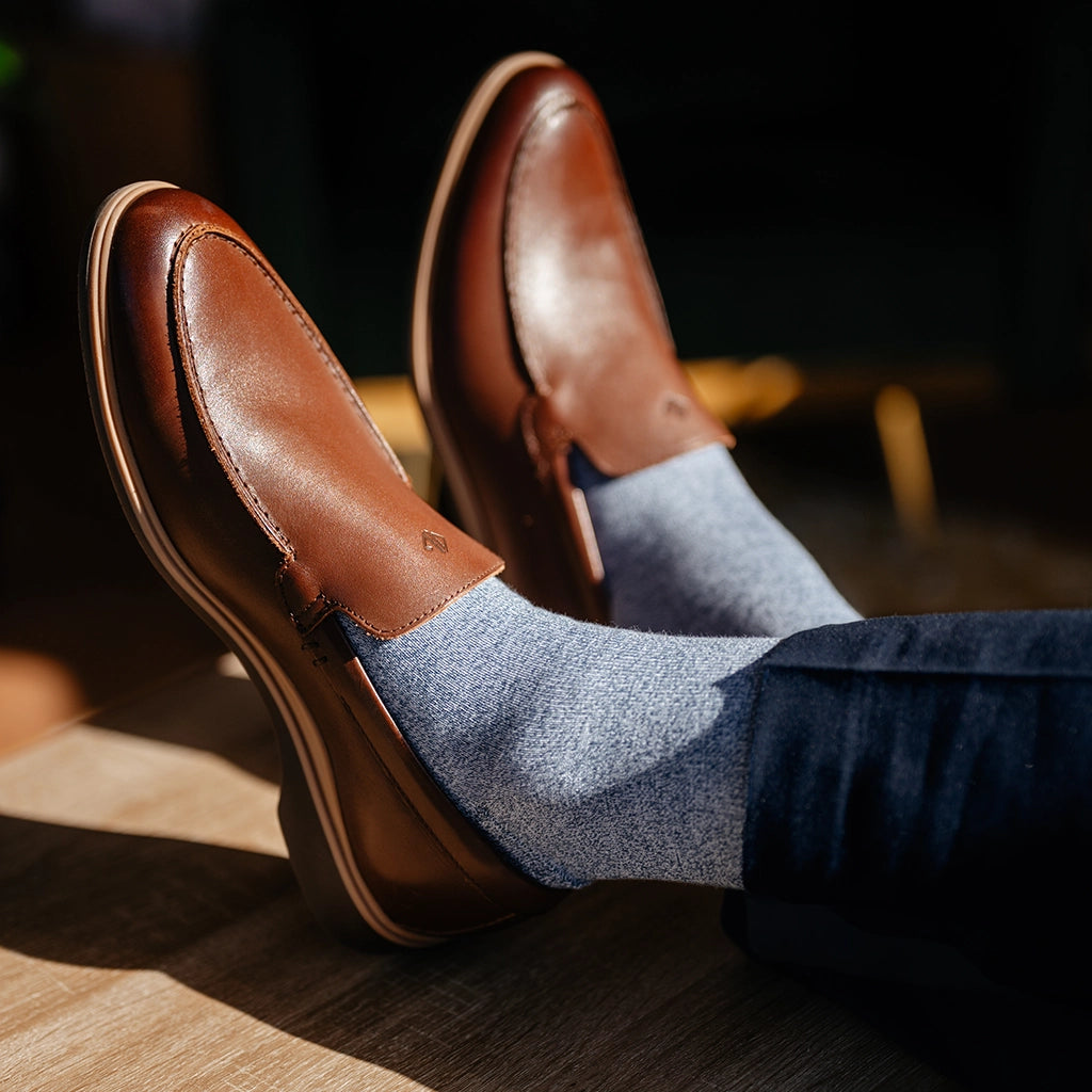 Amberjack Dress Socks (Ocean) L (12