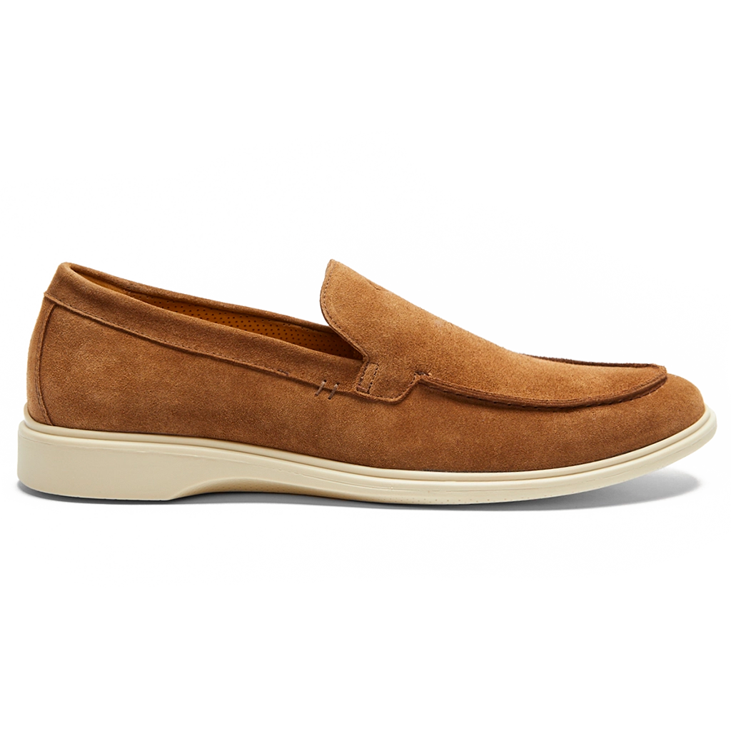 World's Most Comfortable Grizzly Brown Suede Loafer