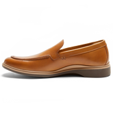 The Loafer by Amberjack in Honey Tan Leather - Medial View