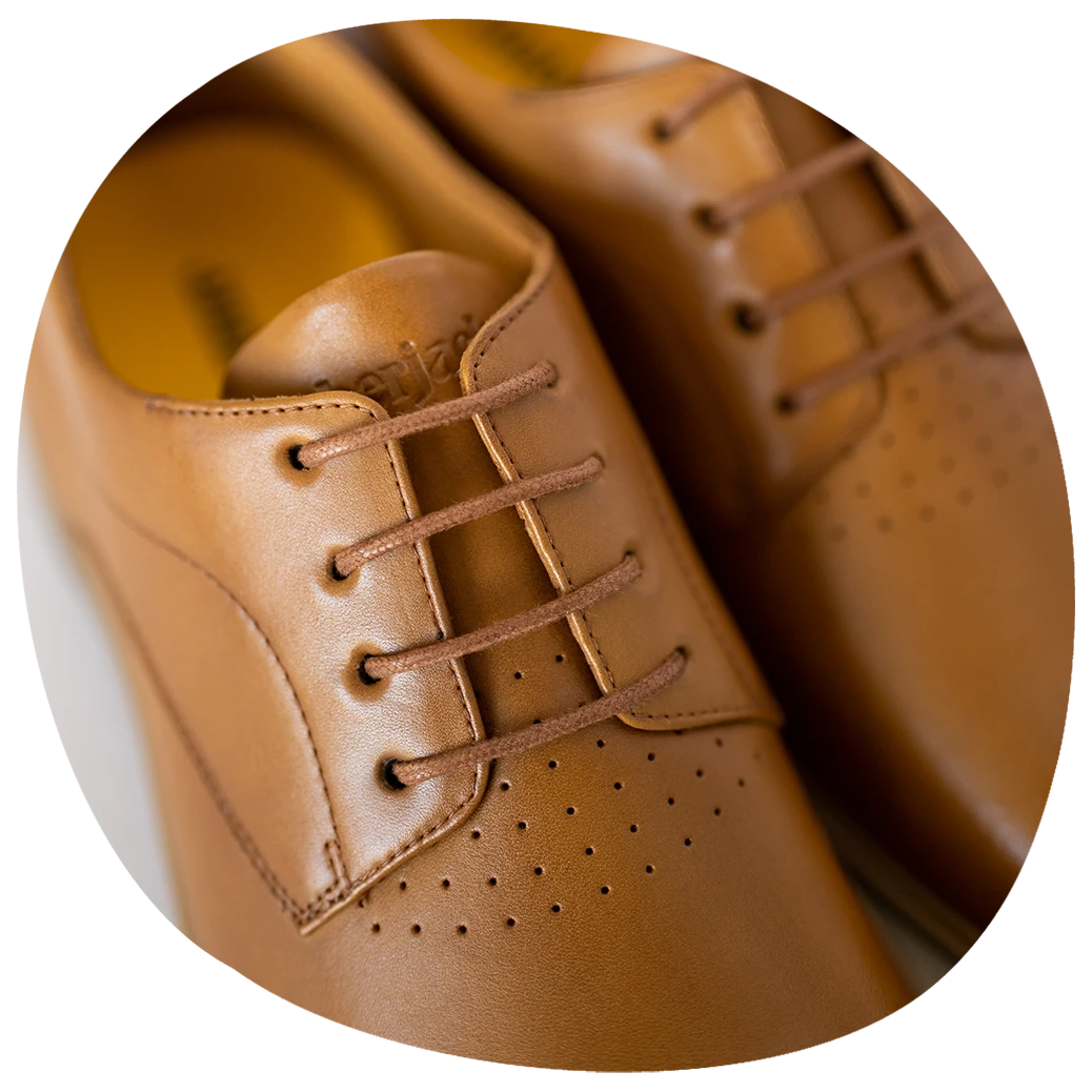 Metallic top color shoes