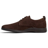 OG Walnut dark brown suede medial angle