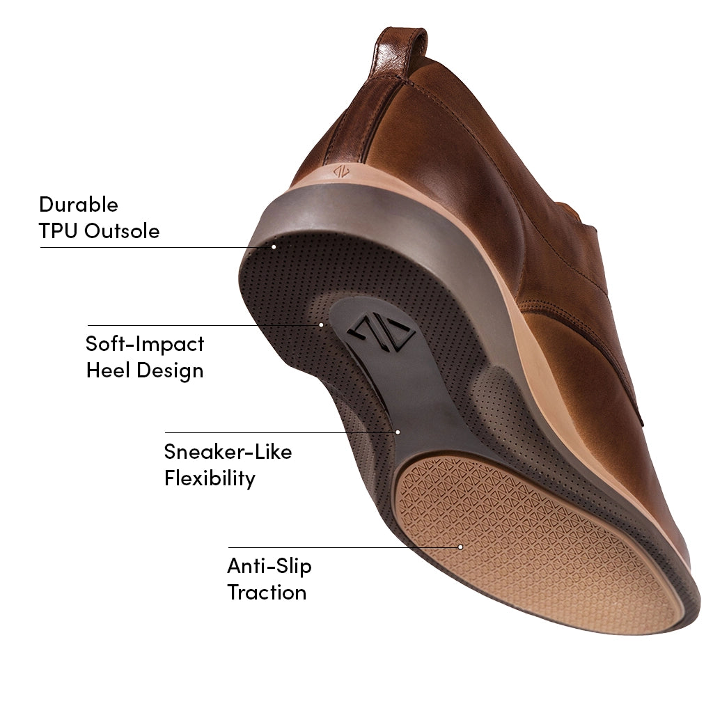 World's Most Comfortable Chestnut Brown Dress Shoe World's Most Comfortable Chestnut Brown Dress Shoe