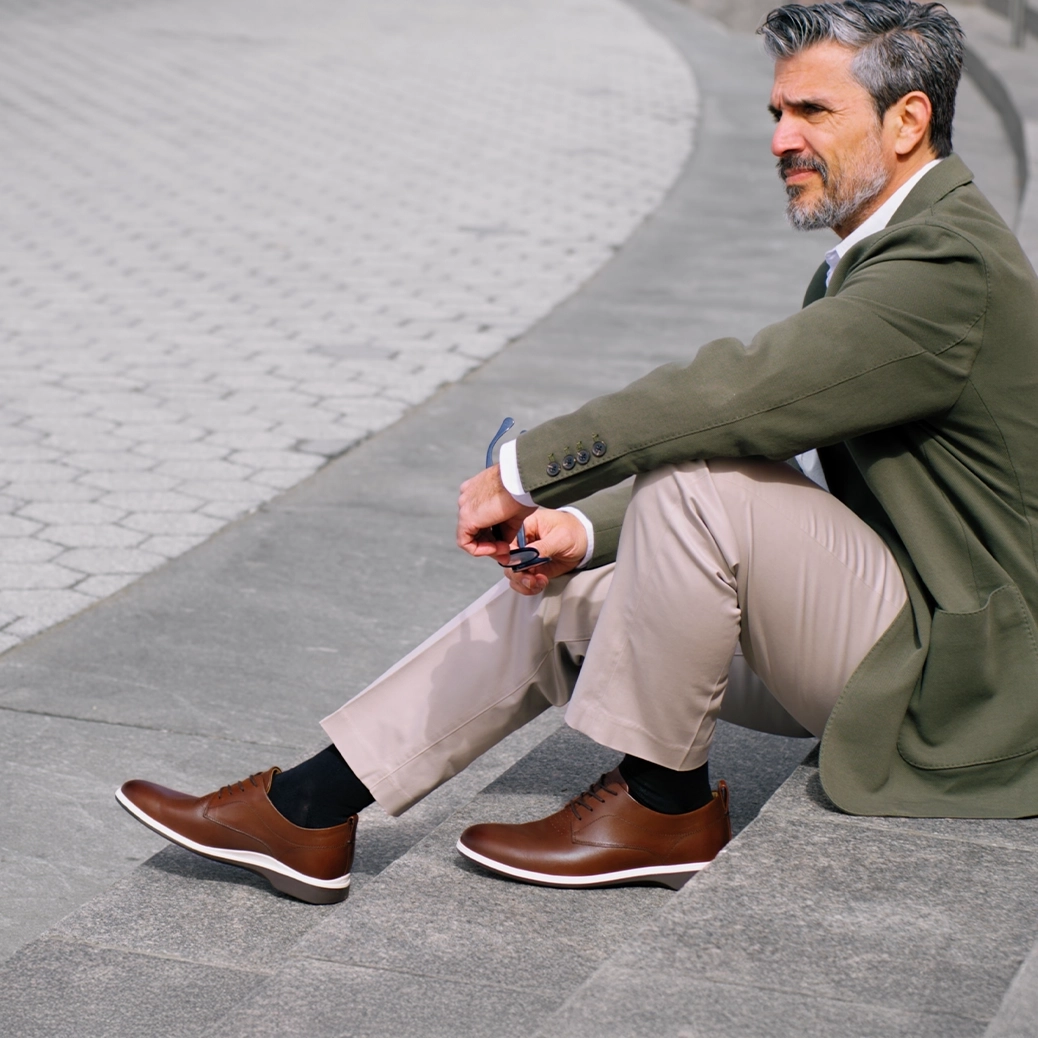 World's Most Comfortable Coffee Brown Dress Shoe World's Most Comfortable Coffee Brown Dress Shoe