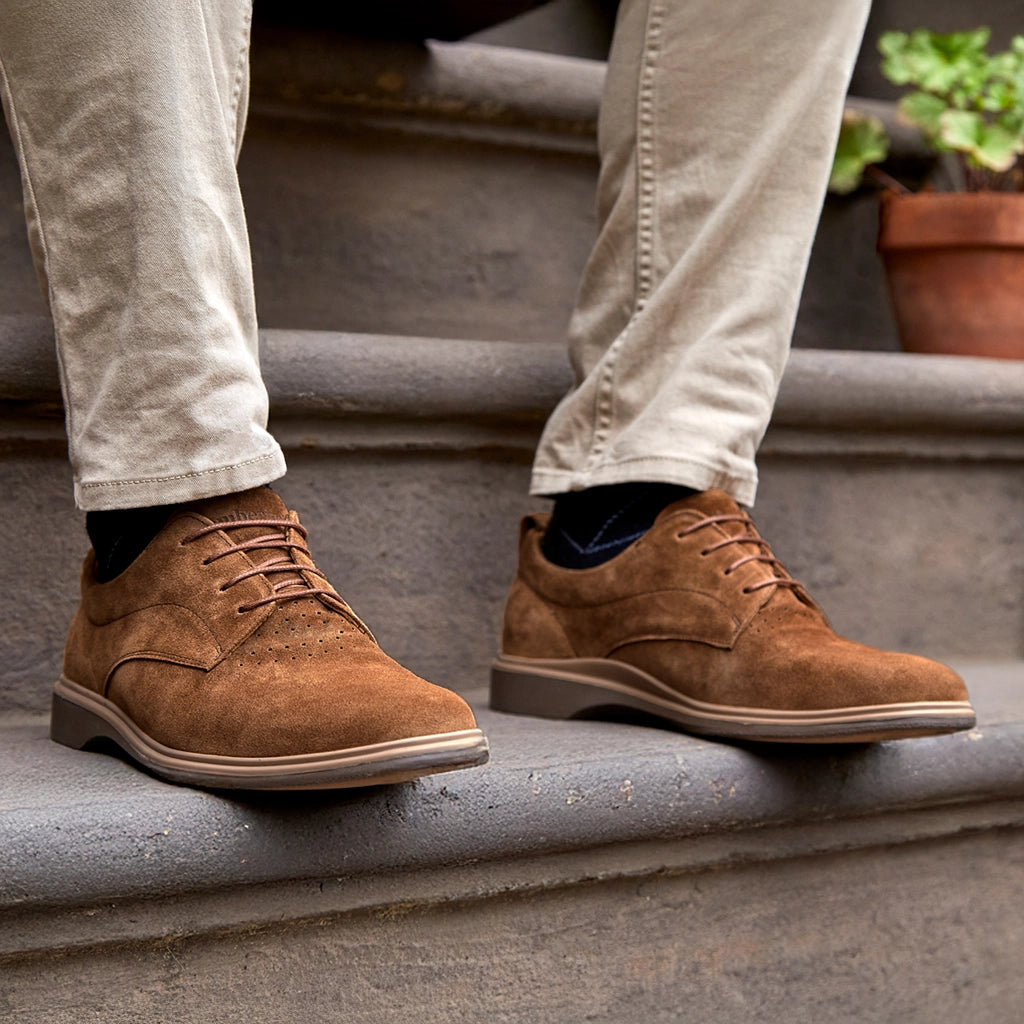 World's Most Comfortable Grizzly Brown Suede Dress Shoe World's Most Comfortable Grizzly Brown Suede Dress Shoe