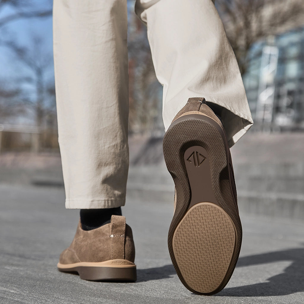 World's Most Comfortable Slate Grey Suede Dress Shoe World's Most Comfortable Slate Grey Suede Dress Shoe