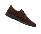 OG Walnut dark brown suede labeled diagram
