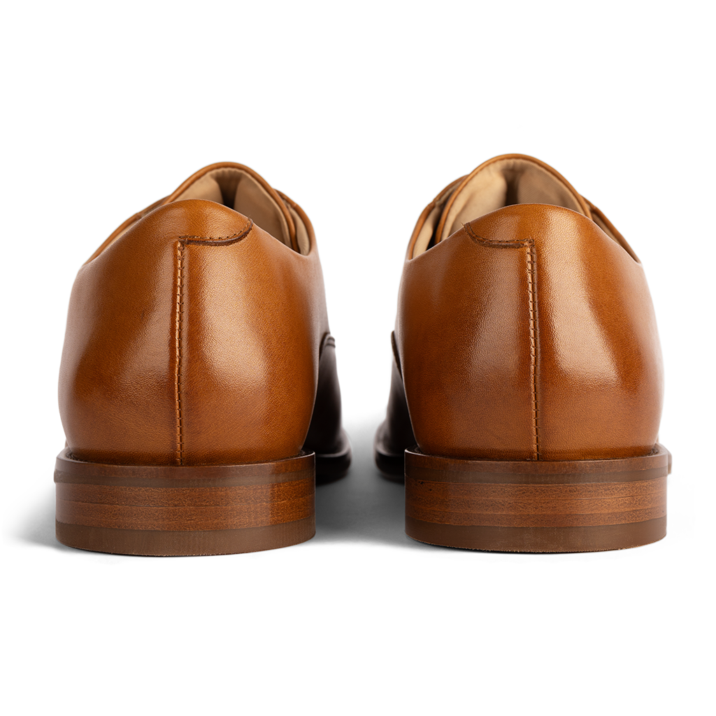 World's Most Comfortable Honey Brown Dress Shoe, 8 / Wide