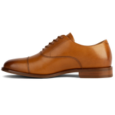 The Regent in Honey tan full-grain leather medial view