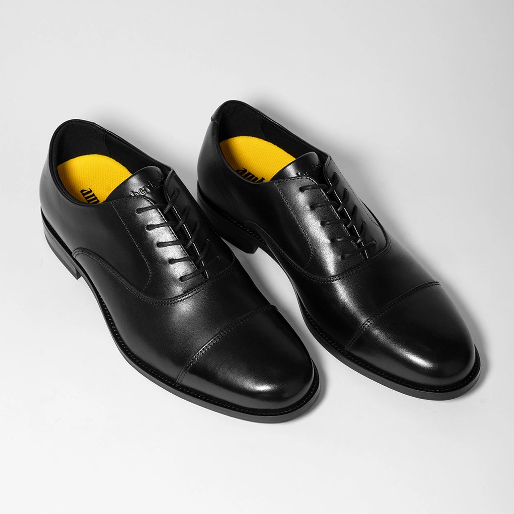 Leather Shoes For Black Dress Shoes That Feel Like Sneakers The Regent (Obsidian) Leather Shoes For Black Dress Shoes That Feel Like Sneakers The Regent (Obsidian)