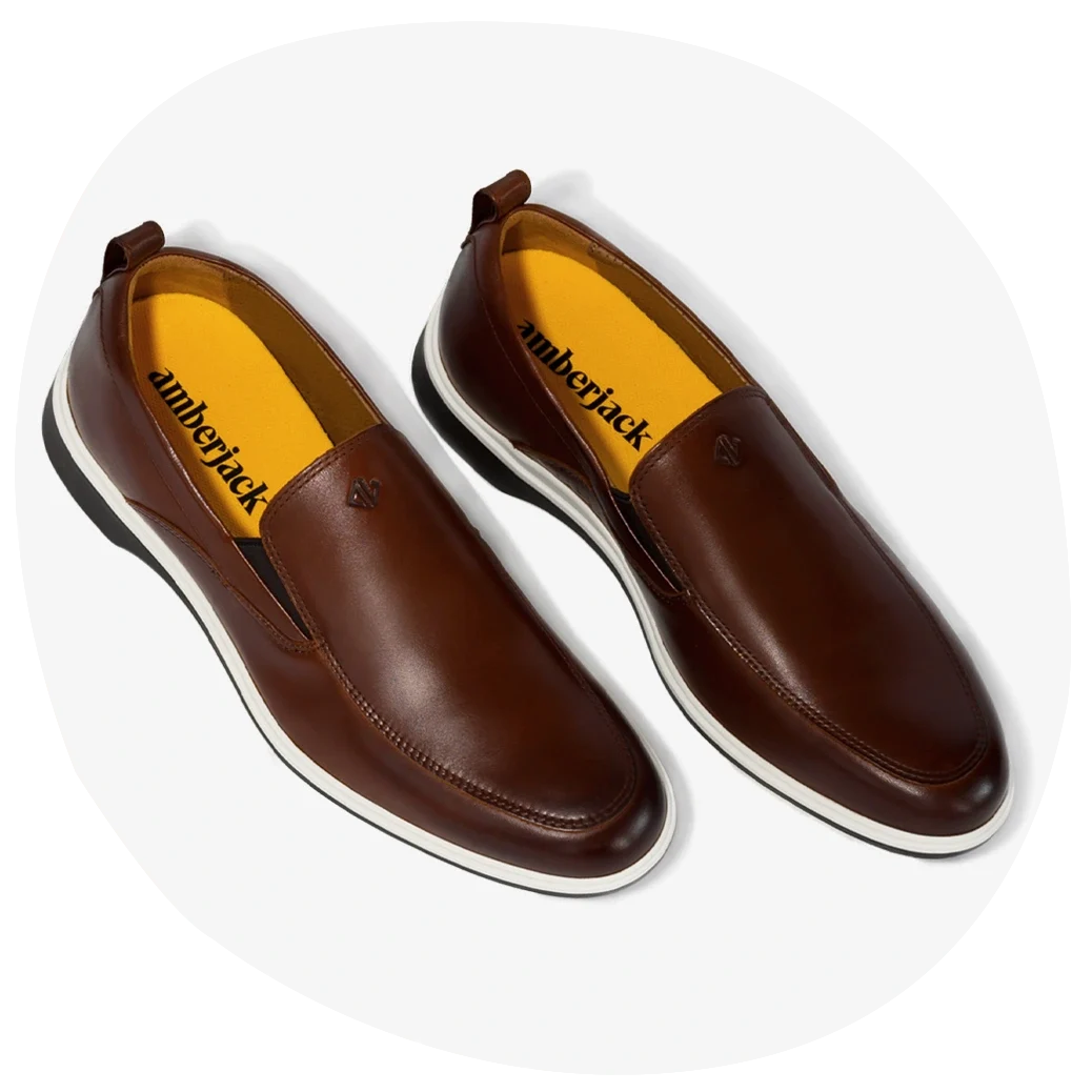 World's Most Comfortable Coffee Brown Slip-On Dress Shoe