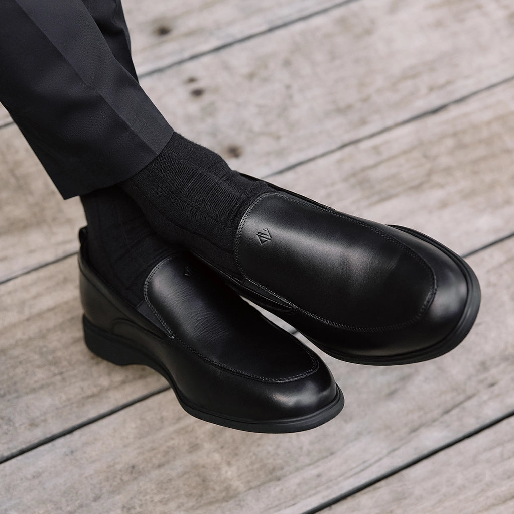World's Most Comfortable Obsidian Black Slip-On Dress Shoe World's Most Comfortable Obsidian Black Slip-On Dress Shoe