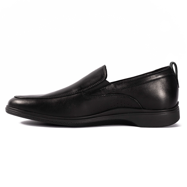 Comfortable Men's Slip-On Dress Shoe | Obsidian Black Leather | Amberjack, 7 / Standard Comfortable Men's Slip-On Dress Shoe | Obsidian Black Leather | Amberjack, 7 / Standard