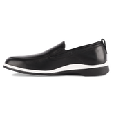 The Slip-On in Onyx by Amberjack - Medial View