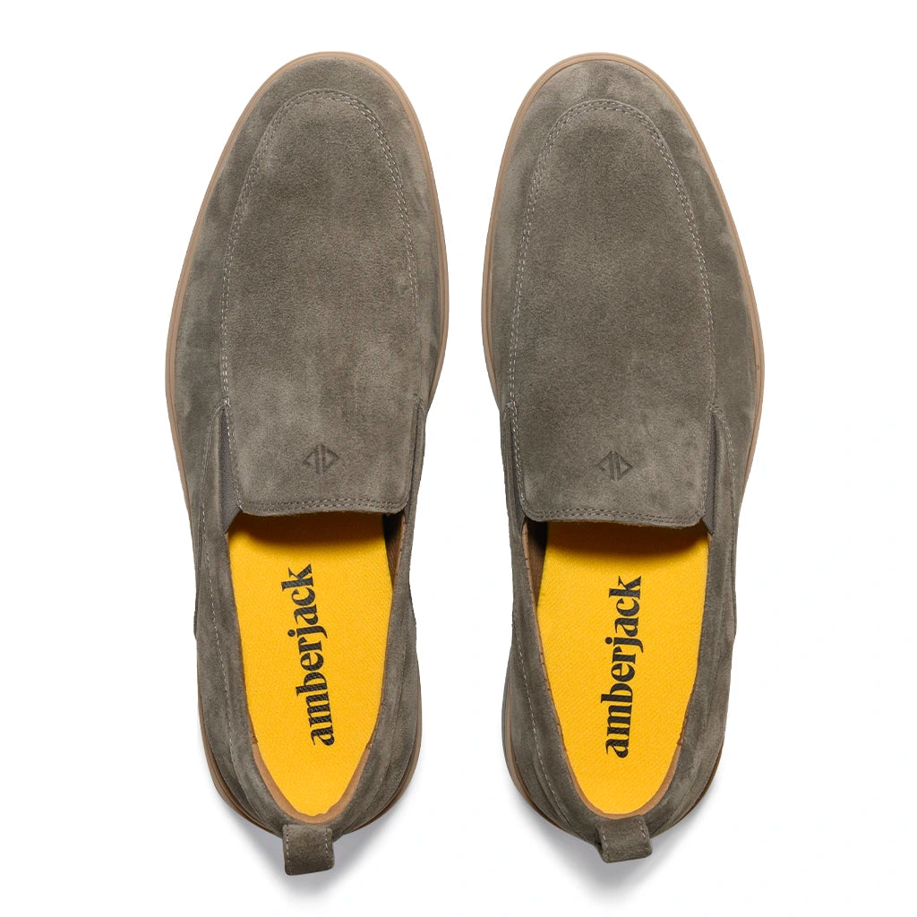 grey and yellow dress shoes Cole Haan Grand Oxford Grey Suede Yellow Wingtip Sneakers Shoes Boys/Mens 7 | SidelineSwap