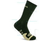 Dress Sock Olive Labeled Diagram