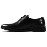 The Original Classic Dress Shoe by Amberjack in Obsidian Black Leather - Medial View