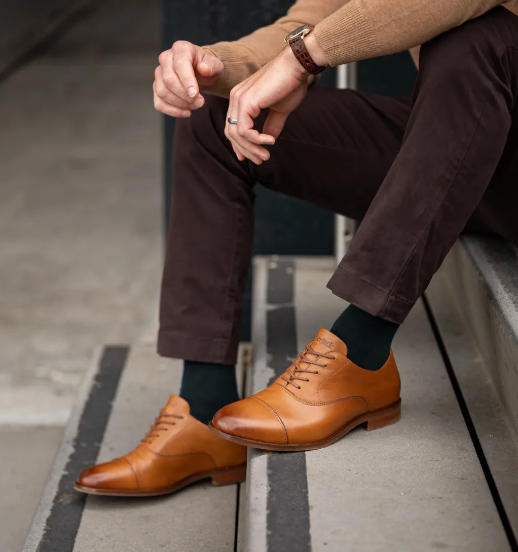 Amberjack dress shoes in chestnut