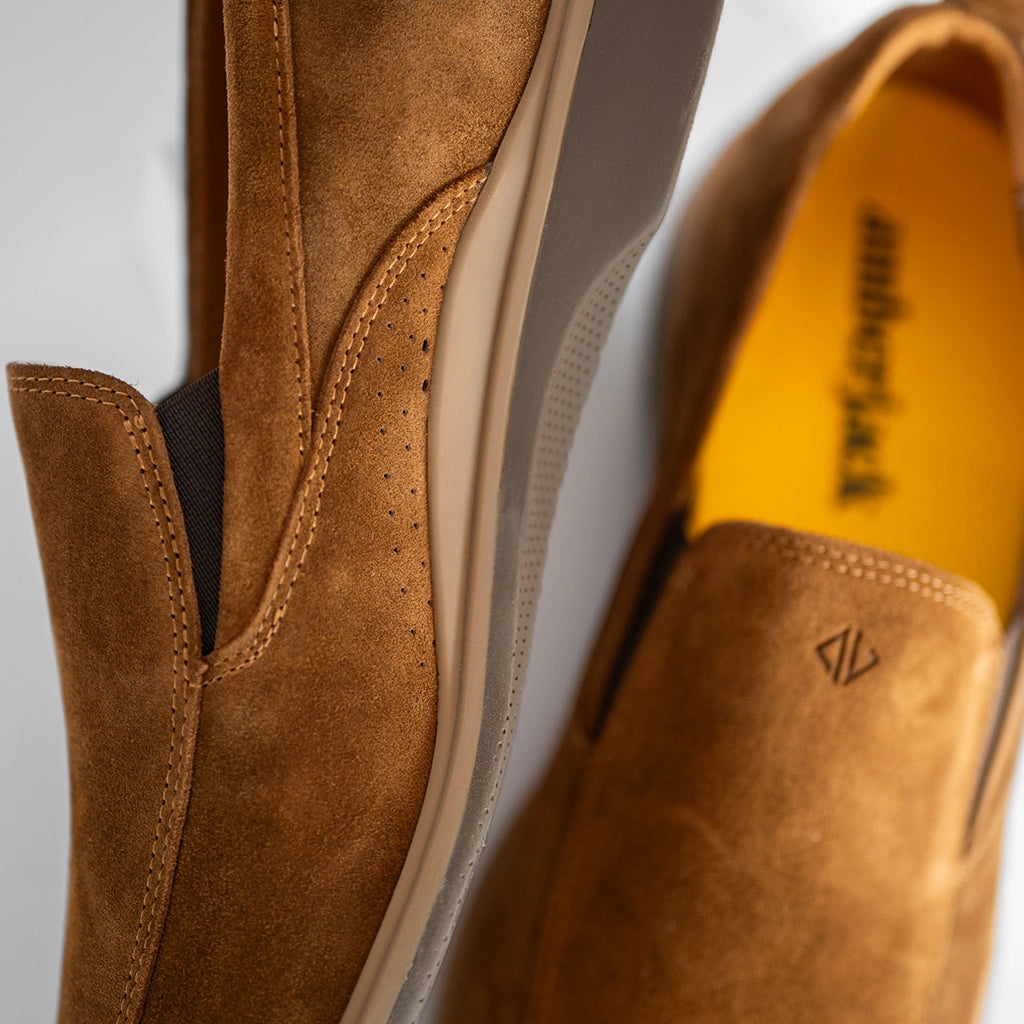 World's Most Comfortable Grizzly Brown Slip-On Dress Shoe, 9.5 / Standard World's Most Comfortable Grizzly Brown Slip-On Dress Shoe, 9.5 / Standard