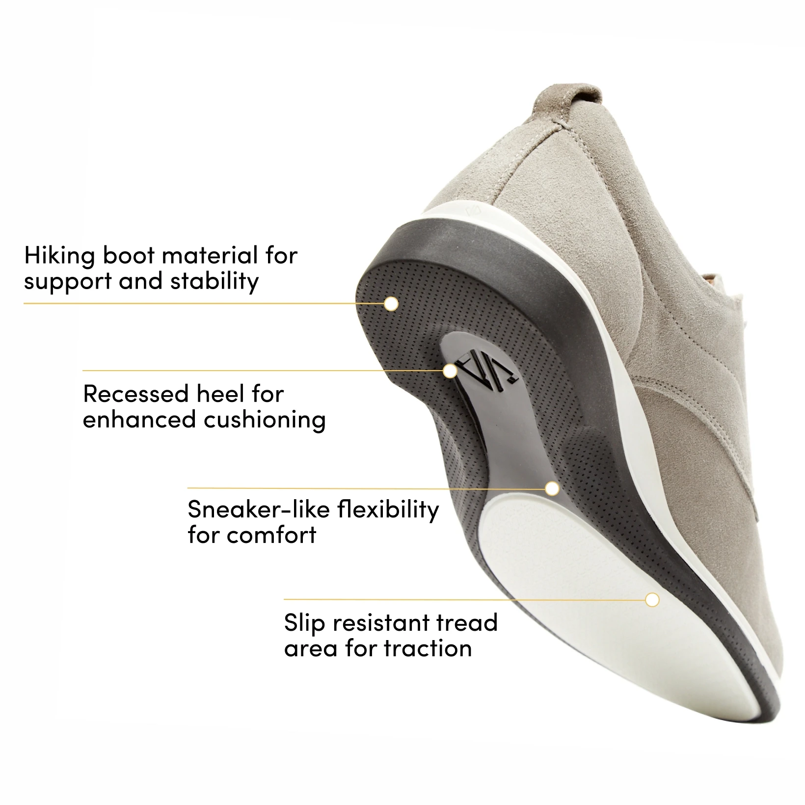 World s Most Comfortable Stone Grey Suede Dress Shoe